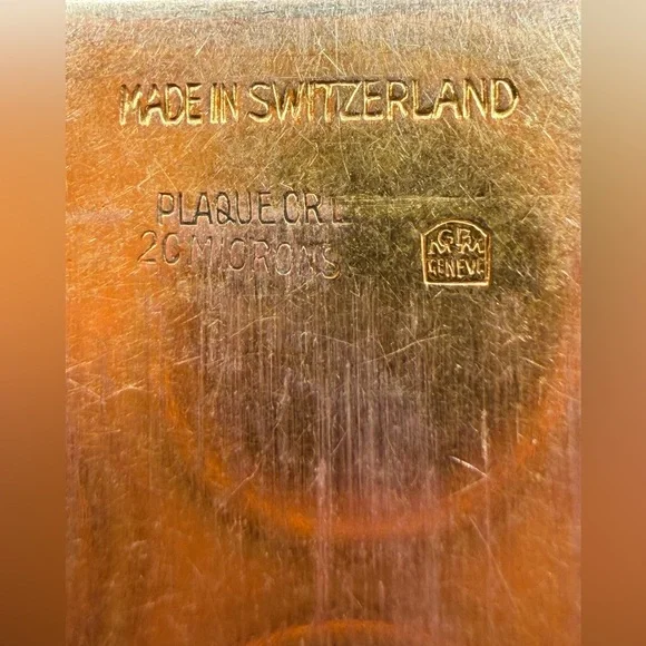 Vintage Swiss thick heavy gold plating panther link gold bracelet - 20 micron - Picture 13 of 16